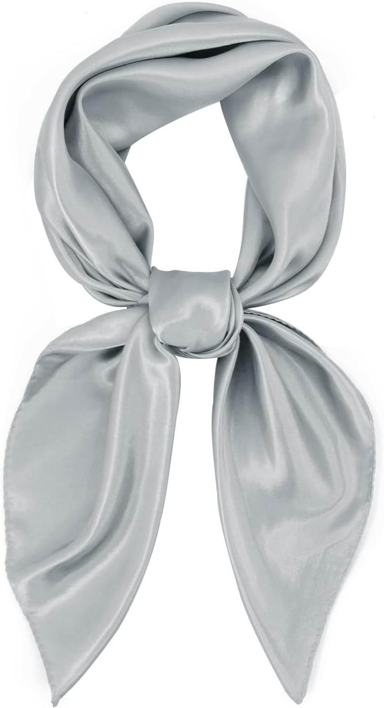 vimate 35" Square Silk Like Head Scarf - Women's Fashion Satin Scarf Bandana for Hair Wrapping at Night. - Image 2